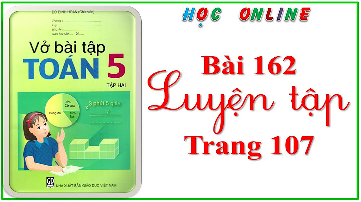 Vở bài tập toán lớp 5 trang 107