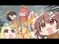 Korone and Friends Sacrifice Subaru and Miko to Successfully Summon Rain [Hololive Animation]