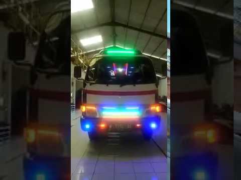  modifikasi  lampu  dan interior mobil bus  mini by GRANDPRIX 