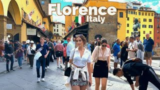 Florence, Italy 🇮🇹- Summer 4K HDR Walking Tour
