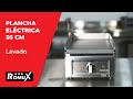 Vídeo: Plancha Industrial de Acero Eléctrica 30 cm Sobremesa Romux