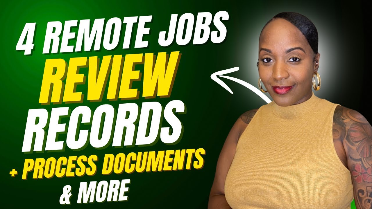 Process Documents (Non Phone) + Review Records & Refunds | Remote Work From Home Jobs 2025