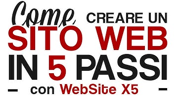 Come Creare un Sito Web in 5 passi con WebSite X5 12 - Video Tutorial Italiano [IT]