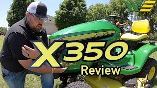 2019 John Deere X350 Riding Lawn Tractor Mower Review and Walkaround Thumbnail