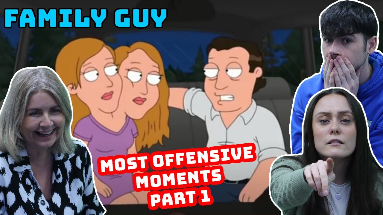 Реакция британской семьи! Гриффины | Самые оскорбительные моменты, часть 1