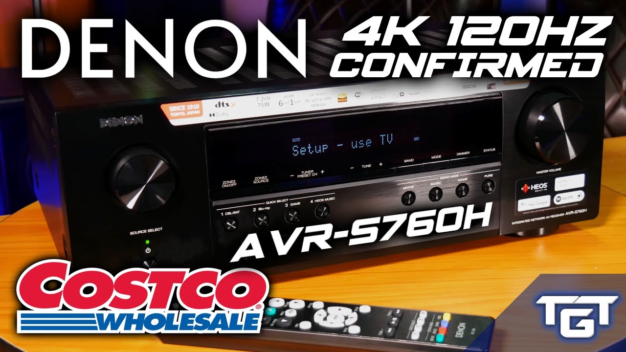  Update JUST RELEASED at Costco | Denon AVR-S760H Budget 4K 120Hz HDMI 2.1 ATMOS Receiver | TESTED WITH PS5!
