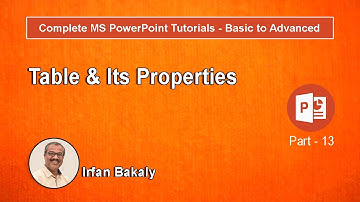 Part 13   Table & Its Properties Urdu Tutorials by Irfan Bakaly