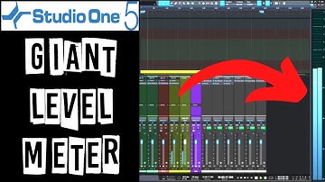 Presonus Studio One 5 [Workflow Hack] Full-Sized Level Meter