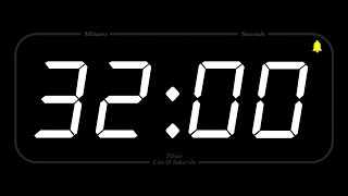 32 MINUTE - TIMER & ALARM - Full HD - COUNTDOWN