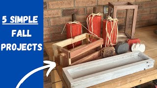 5 Fall Woodworking Ideas!