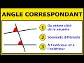 Reconnaître Des Angles Correspondants Cinquième Collège Angle Et Parallélisme