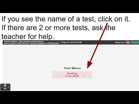 How to Take a CASAS eTest--Revised