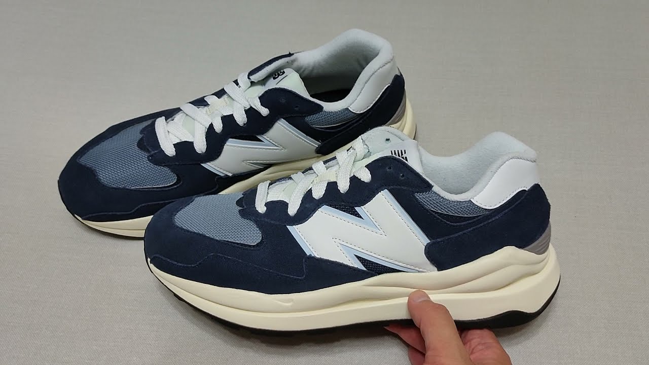 M57/40 Blue New Balance on feet 