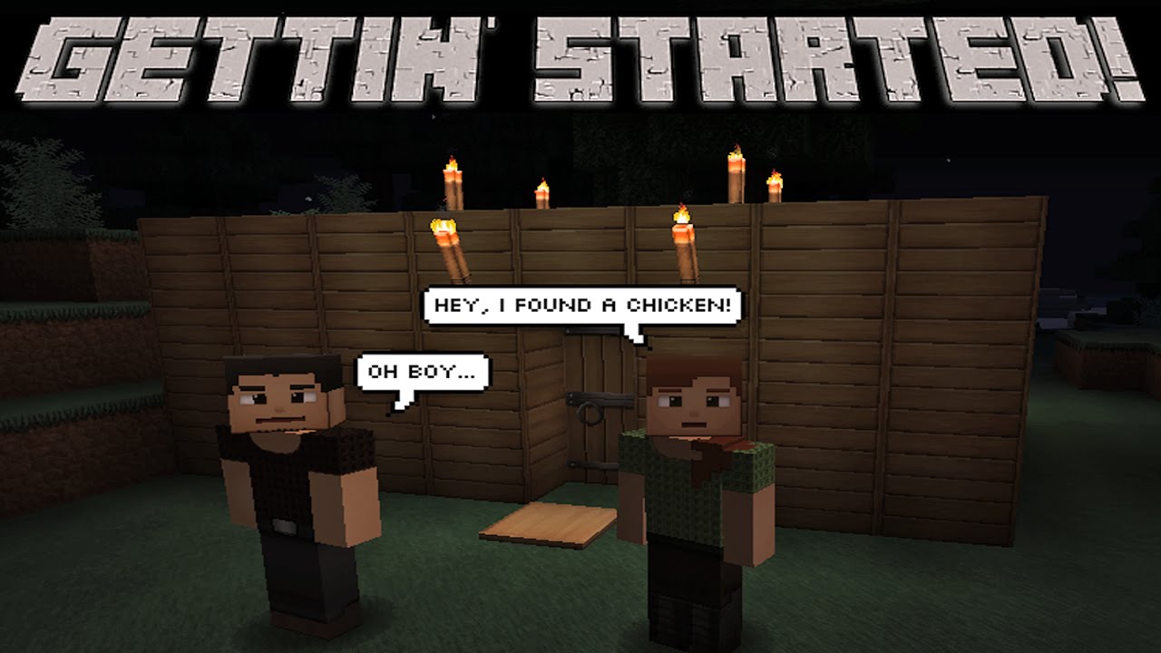 Minecraft Survival - Episode 1 - Getting Started - YouTube