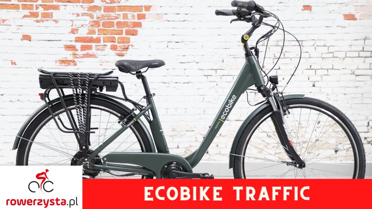 Rower miejski elektryczny Ecobike Traffic Dark Green - dla wymagających koneserów jazdy miejskiej