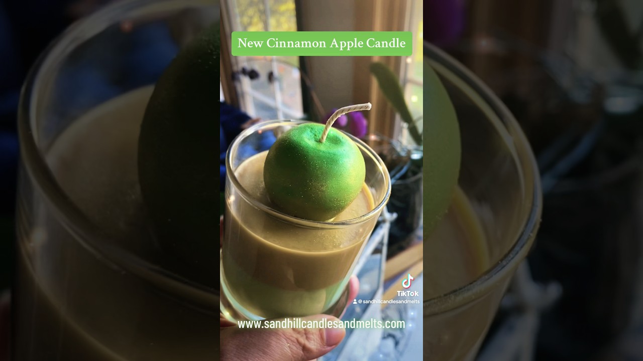 New Cinnamon Apple Candle by Sand Hill Candles & Melts