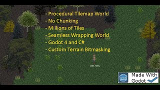 Godot 4 C# Tilemap World 3 Ways - No Chunking, Millions of Tiles