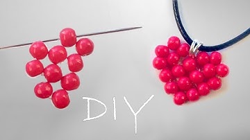 Beaded Heart | Beaded Heart Pendant | Heart Pendant With Beads