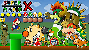 Super Mario X (Flash-Game) ~ Full Gameplay 4K!