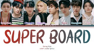 Stray Kids - 'SUPER BOARD' (Color Coded Lyrics Han/Rom/Vostfr/Eng) Resimi