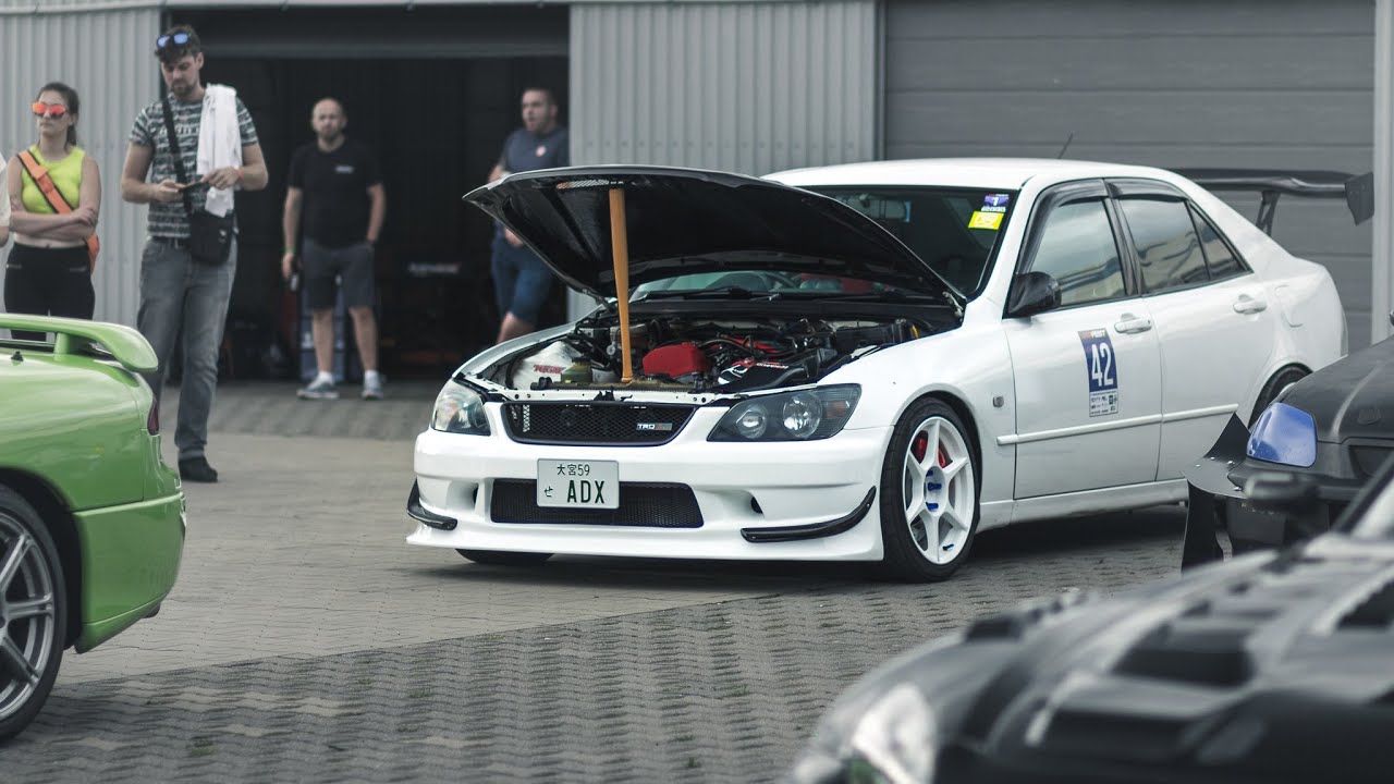 Japfest 2023 Tor Poznan - Toyota Altezza F20C 2.4L stroker SWAP - YouTube