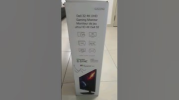 The #Dell G3223Q 4K, 144hz, #gaming #monitor package info. #bestbuy beautifully calibrated display.