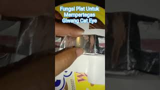 Fungsi Plat Sebagai Alas Batu Akik Untuk Mempertegas Giwang Cat Eye #batuakik #cateye #calcedony