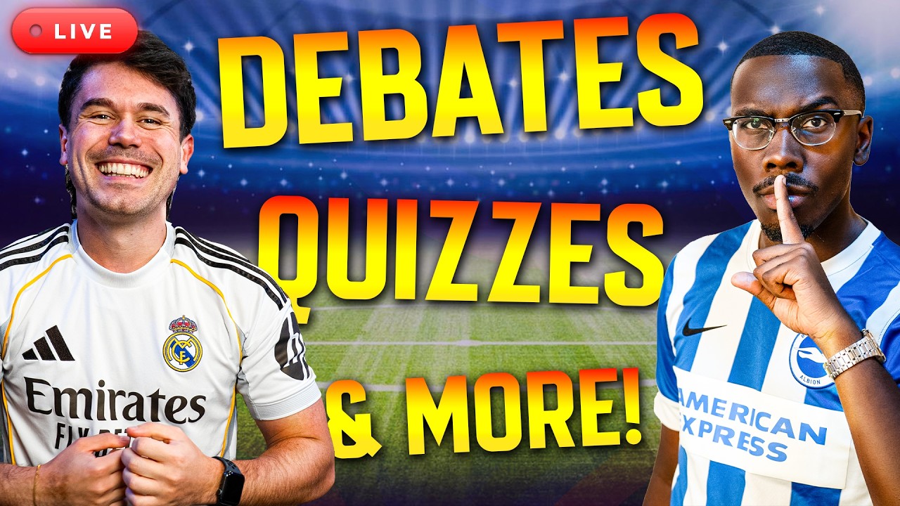 🔴 FRONT THREE LIVE: FOOTBALL DEBATES & FOOTBALL QUIZZES 🔥