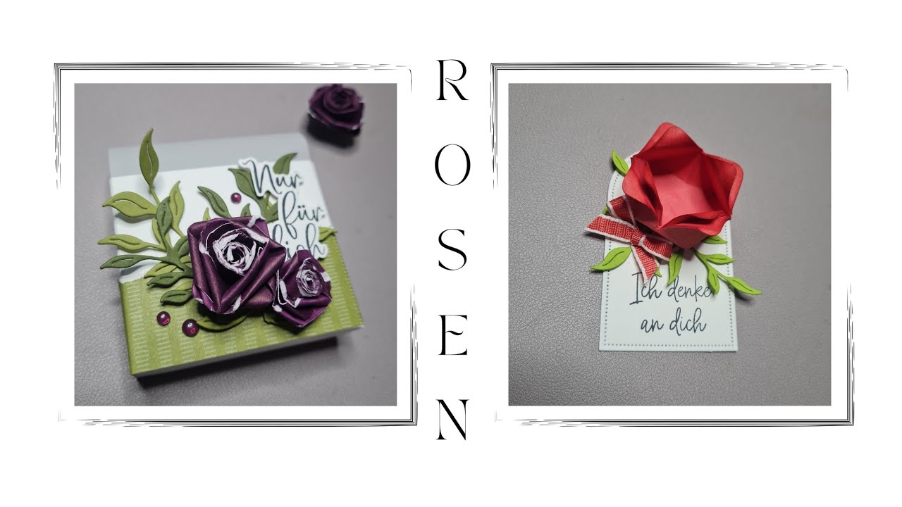 Stampin’ Up! Rosen basteln 🌹 Anleitung & wunderschöne Verpackungsidee
