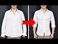 how to make a dress shirt fit tighter without sewing HOW TO TAPER SHIRT Without Sewing Machine