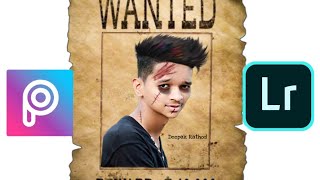 WANTED PHOTO EDITING IN PICSART STEP BY STEP#DR EDITING# screenshot 1