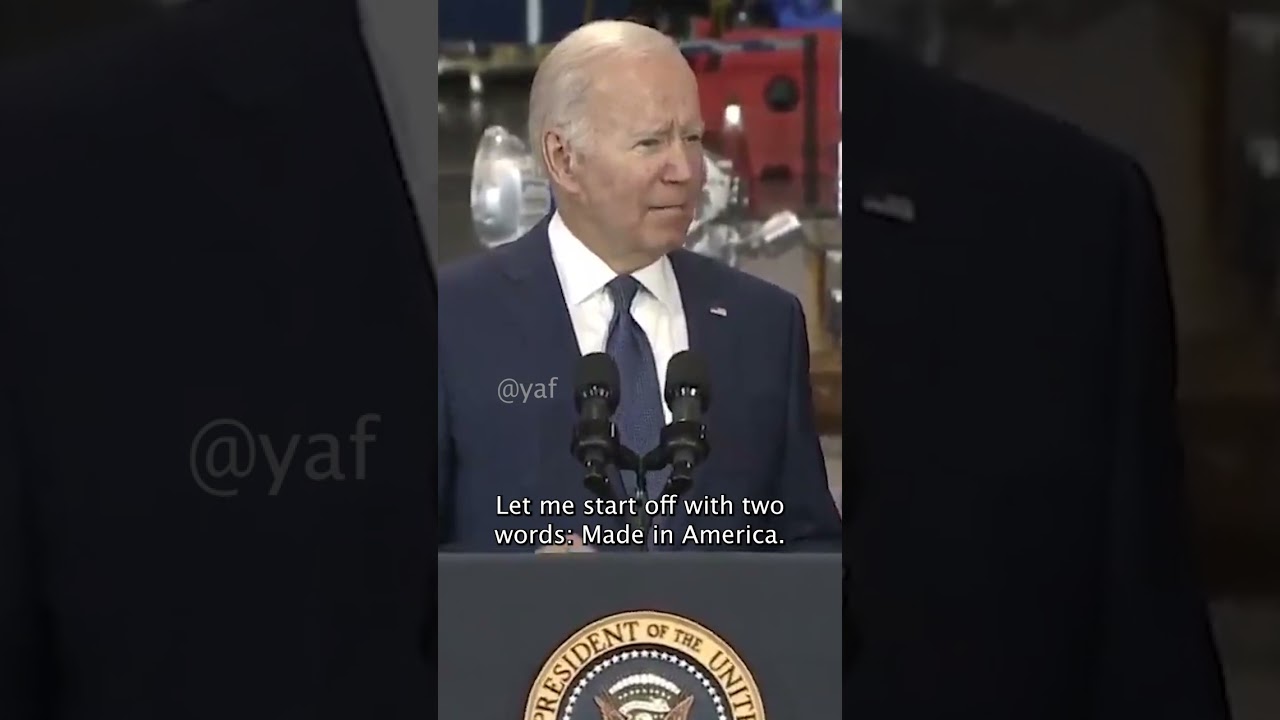 BIDEN: "Let Me Start Off With Two Words, Made In America"