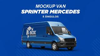 Mockup - Van Sprinter (5 Ângulos) - PSD - 2025