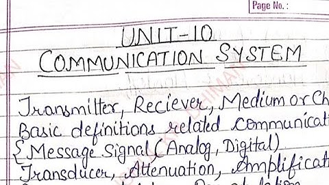 Most important questions Class 12th Physics Unit 10 Communication System