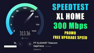 Speedtest XL Home / XL Satu 300Mbps Promo Free Upgrade Speed