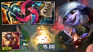 Tristana but I have Hullbreaker and take your inhib at 15 minutes