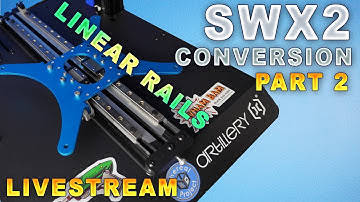 Sidewinder X2 "Y" axis linear rail conversion live stream, Part 2, GET RAILED!!!!!