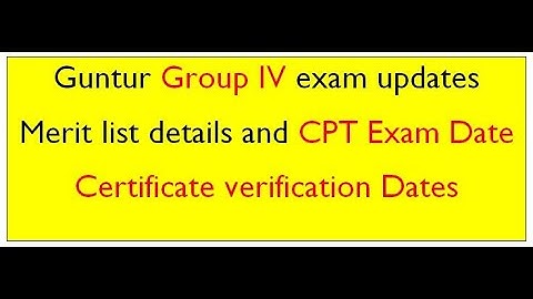 Guntur GROUP 4 results updates/APPSC/CPT/COMPUTER PROFICIENCY TEST