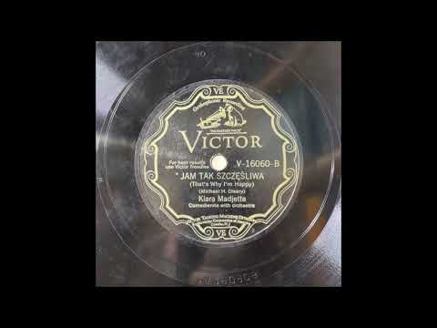 Klara Madjette "Jam Tak Szczęśliwa [That's Why I'm Happy]" 1929 Polish Language Pop Vocal 78 RPM