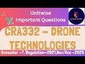 🚁 CRA332– Drone Technologies Important Questions | Tamil | NOV/DEC 2025 | Anna University R-2021
