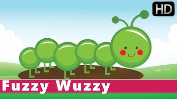 Fuzzy Wuzzy Caterpillar | Life Cycle of a Butterfly | Animation Nursery Rhymes For Kids