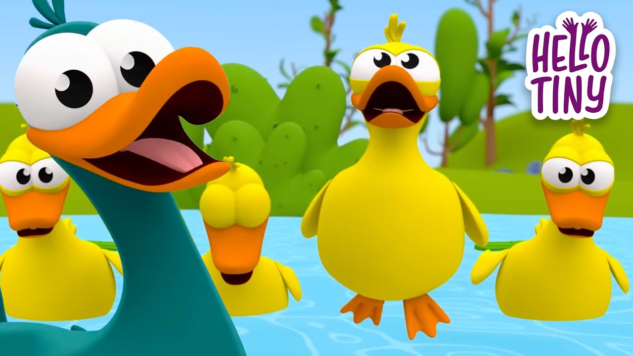 Five Little Ducks | Nursery Rhymes for Kids | Hello Tiny | Animaj Kids ...