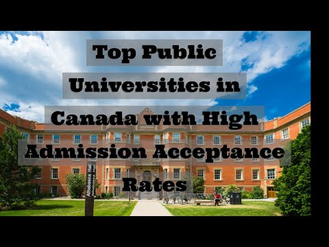 Top Canadian Universities with Highest Acceptance Rates #studyincanada