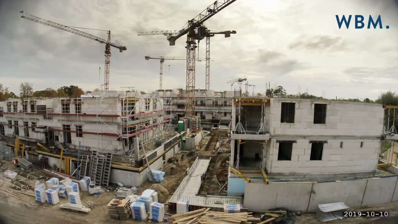 Zeitraffervideo WBM Neubau Daumstraße Berlin-Spandau 2021