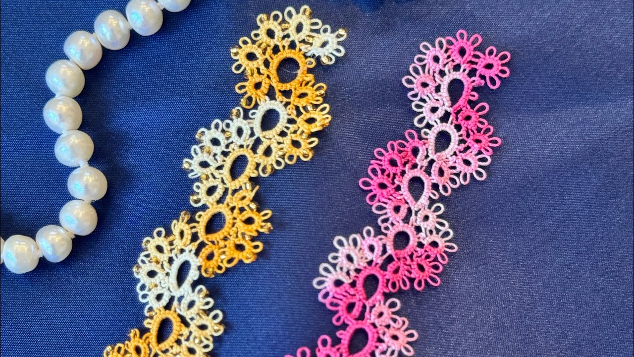 Bookmark follow-along tatting tutorial! #handmade #diy #tatting #bookmark #shuttletatting #lace