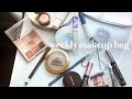 REVIEWING MY WEEKLY MAKEUP BAG | trying new makeup and revisiting hyped products