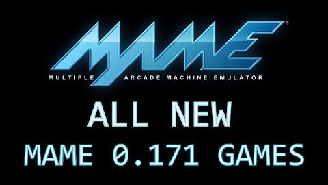 All new arcade games in MAME 0.171
