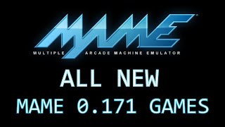 All new arcade games in MAME 0.171