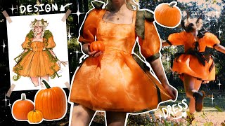 I MADE THE PUMPKIN DRESS 🎃