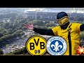 Dortmund vs. Darmstadt nach dem Spiel am Gäste-Parkplatz! (30 vs. 50)